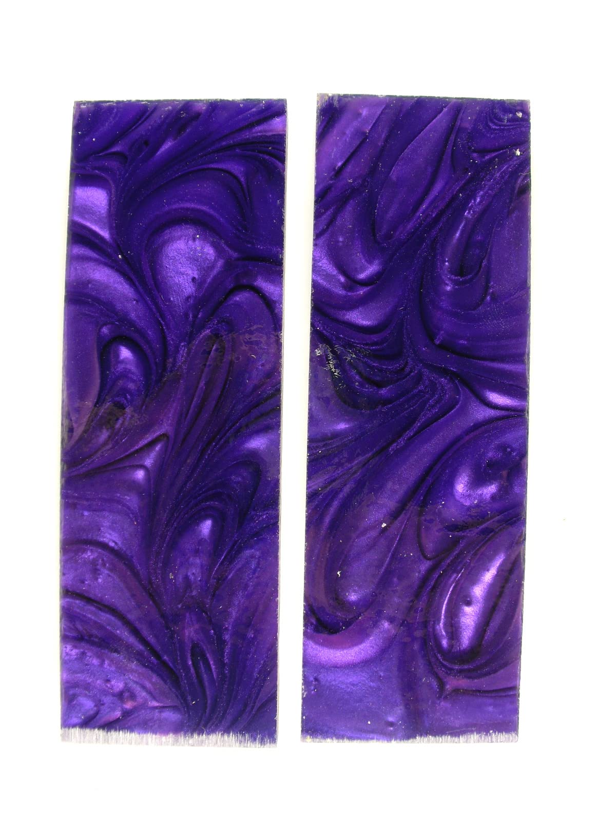 Purple & Clear Pearl Knife Handle Scales - Premium G10 Material for EDC, Hunting & Tactical Knives - Perfect for Customization & DIY Projects
