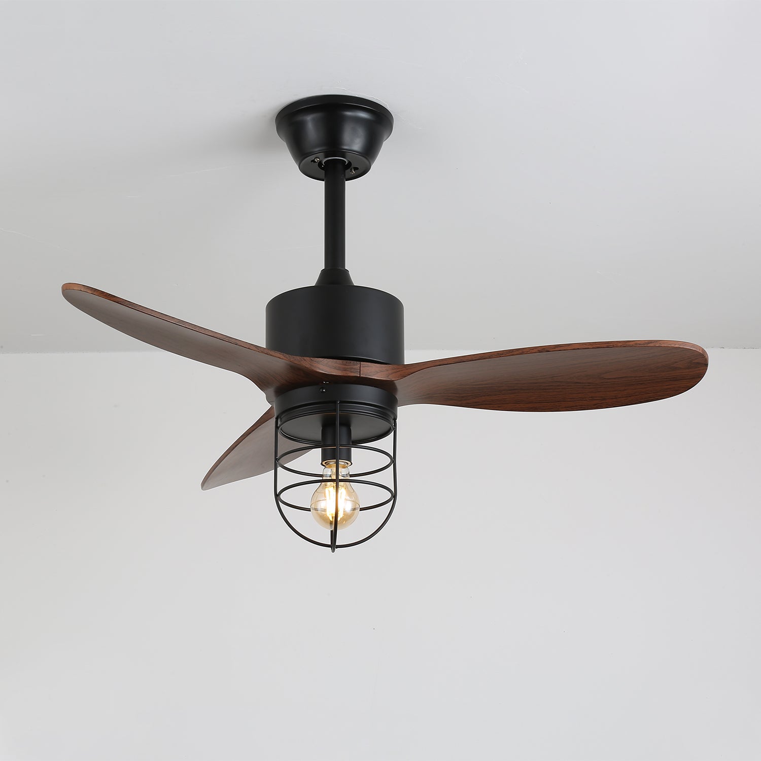 Caldor Industrial Ceiling Fan with Light Kit - High Velocity Airflow for Warehouses, Garages & Large Spaces - Durable Metal Blades & Bright LED Lighting