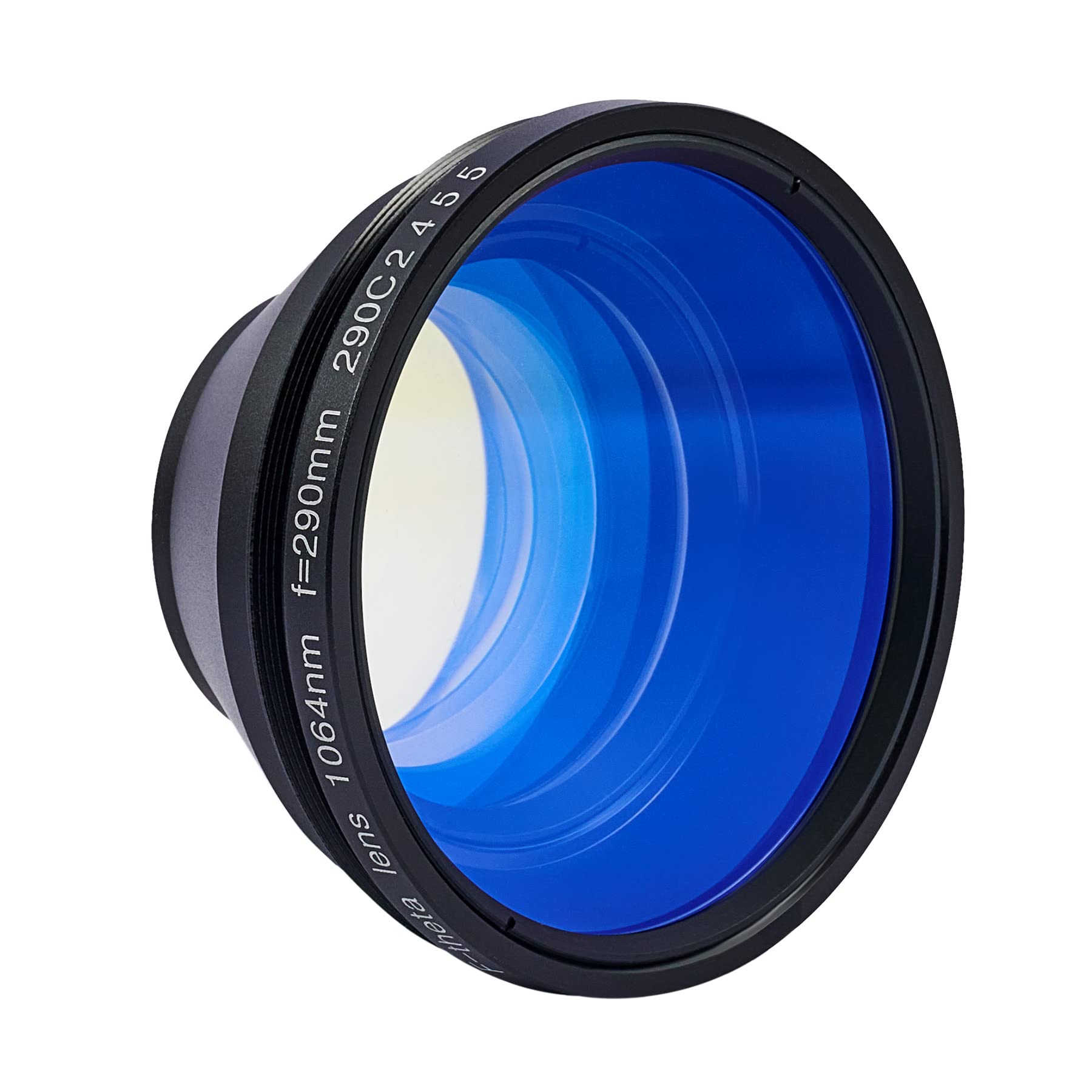 OMTech F Theta Lens for Fiber Laser Engraver - 300mm Sino Galvo Scanning Lens for 1064nm Fiber Laser Marking Machine - Replacement Laser Field Lens for 20W 30W 50W 60W Engraving Machines - Perfect for Metal, Plastic & Wood Engraving Projects