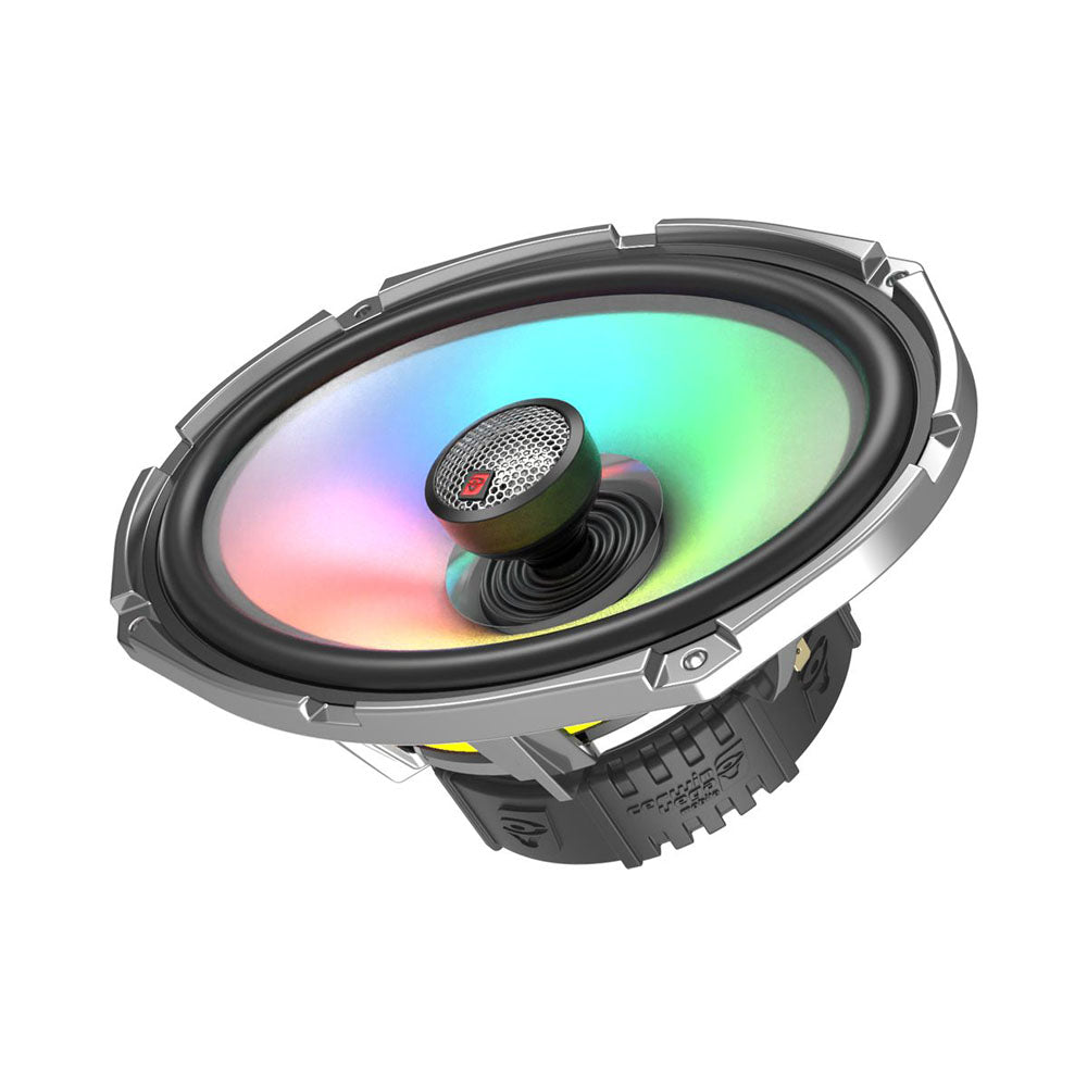 Cerwin Vega SM69F4 600W Peak 6X9 Marine Coaxial Speakers with RGB LED - 2 Way Audio System for Boats & Outdoor Use (300W RMS, Refurbished) - Perfect for Marine Audio Upgrades, Party Boats & Water Sports Enthusiasts