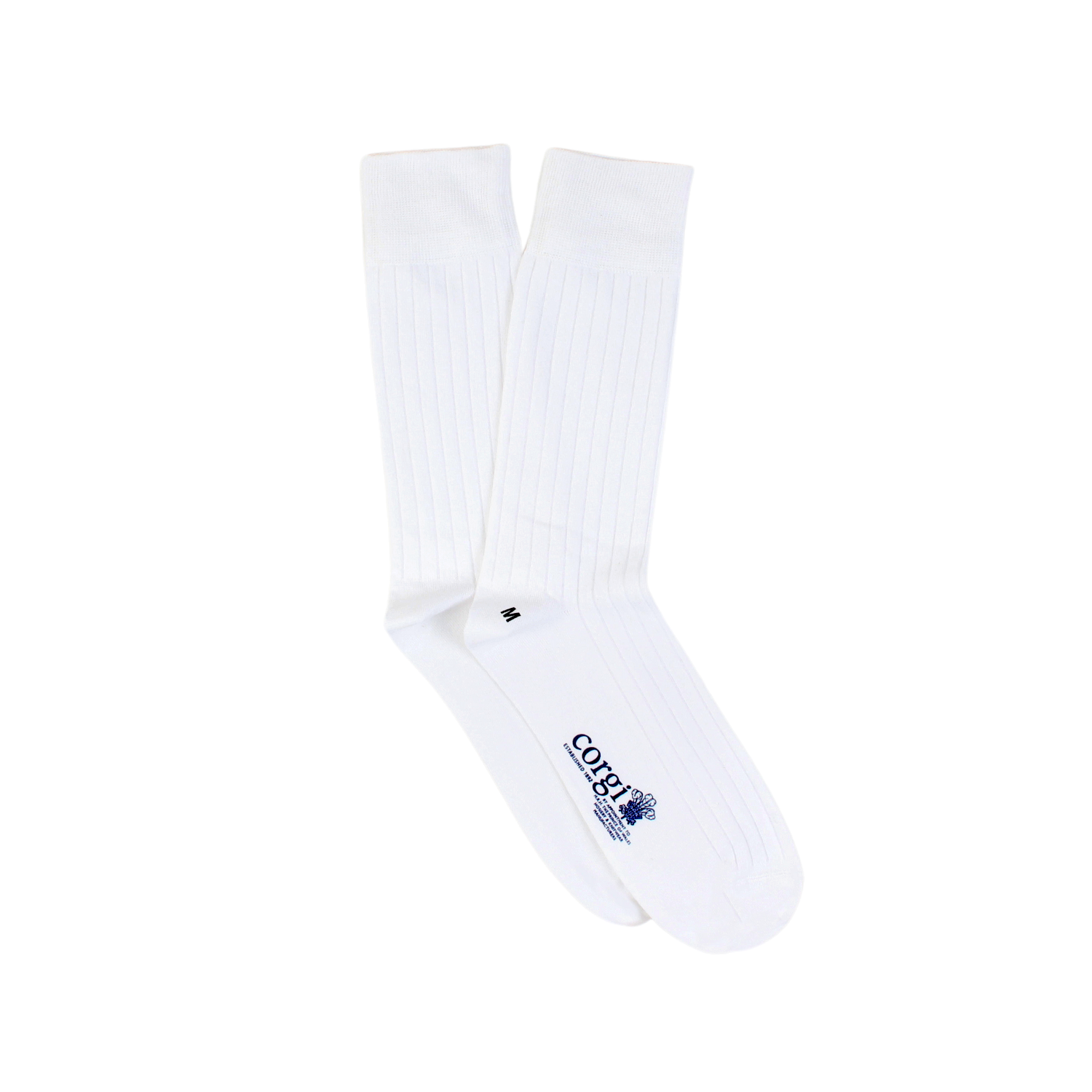 Brecon Men's Ribbed Cotton Socks - Comfortable & Durable Casual Socks for Everyday Wear, Work & Outdoor Activities