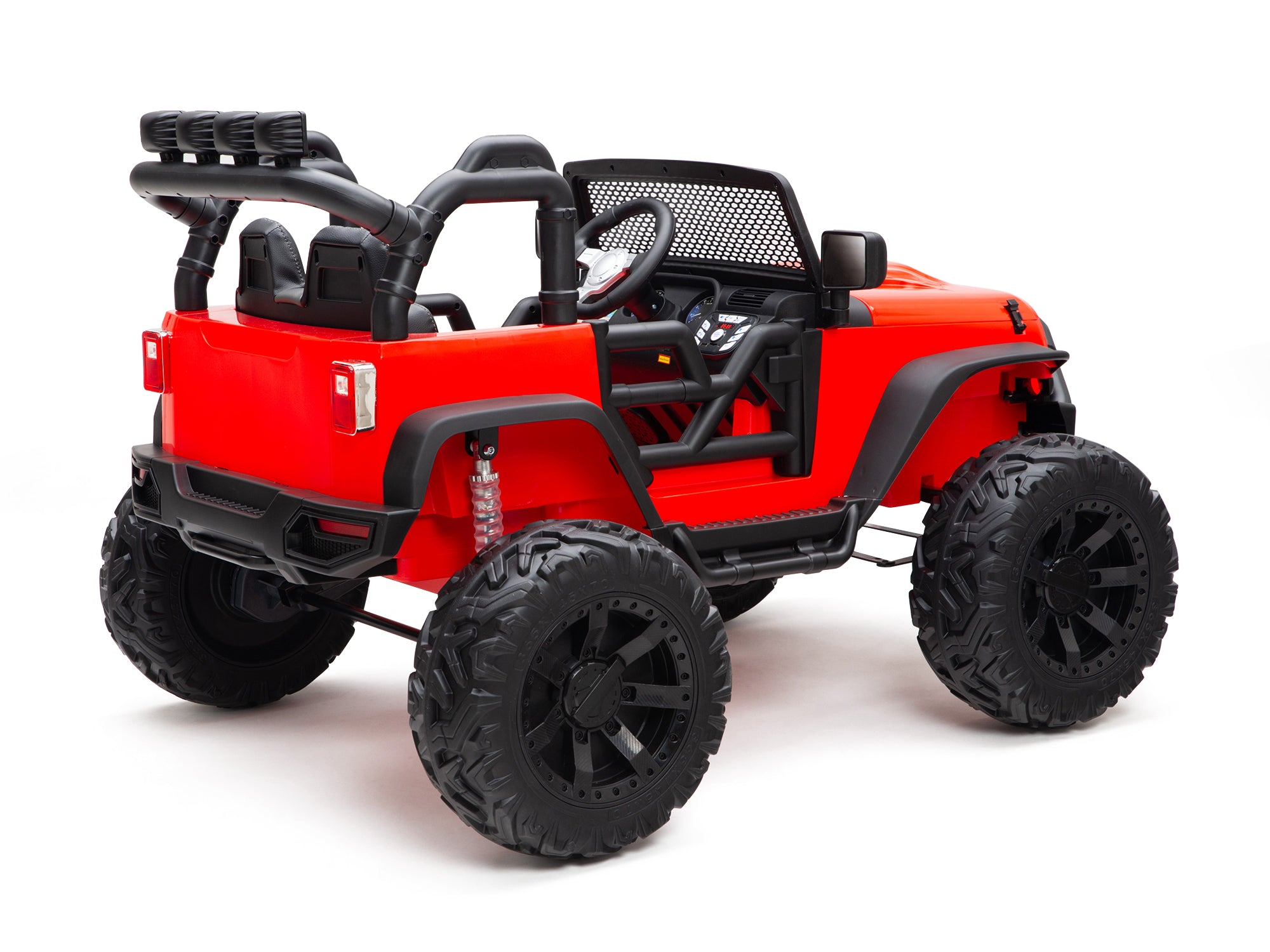 Nighthawk Kids 24V Battery Powered Ride On Truck with Parent Remote Control - Red Electric Toy Car for Boys & Girls, Outdoor & Indoor Play, Birthday Gift