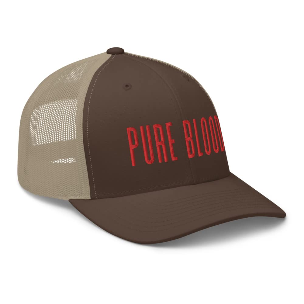 Pure Blood Hat Trucker Hat - Stylish Adjustable Snapback Cap for Men & Women - Perfect for Outdoor Activities, Sports, and Casual Wear