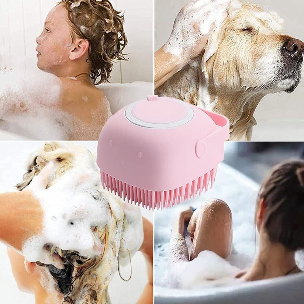 MADDELENA Hair & Scalp Massage Brush - Silicone Body Wash Scrubber for Shower & Bath - Exfoliating Cleaner & Massager for Shampoo & Soap - Perfect for Relaxation & Deep Cleansing