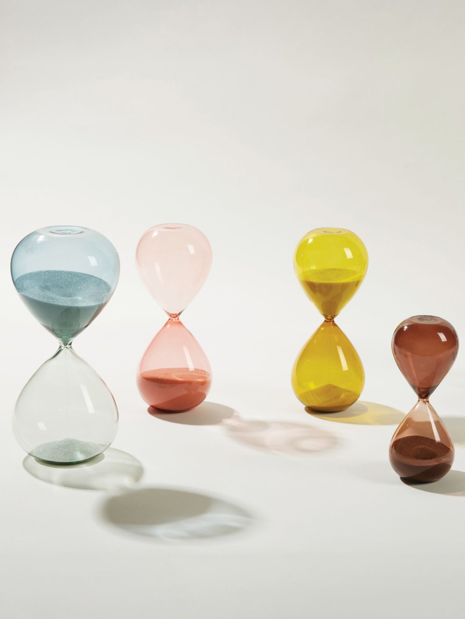 Designworks Ink 1 Hour Hourglass Timer - Seaglass Ombre Gradient Sand Clock for Home Office Decor, Meditation & Productivity Tool