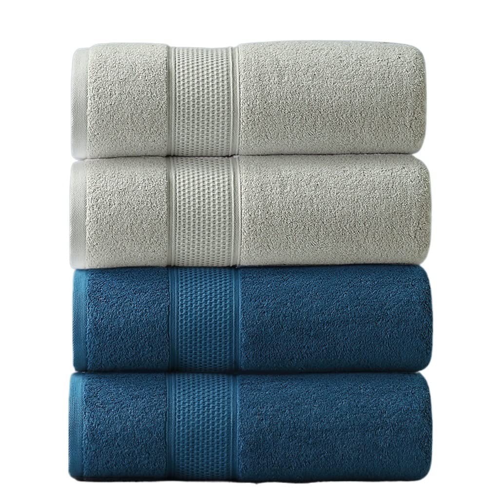 Premium Cotton Hotel Towels - Soft, Absorbent & Thick Bath, Face & Hair Towels for Home, Spa & Travel Use