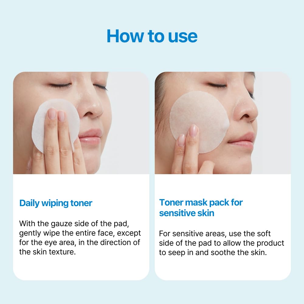 Real Barrier Aqua Soothing Ampoule Pad - 70 Pads | Cooling Facial Mask for Redness Relief & Skin Barrier Repair | Hydrating Face Moisturizer with Hyaluronic Acid | Korean Skincare for Sensitive & Dry Skin | Perfect for Post-Sun Care & Daily Soothing Routine