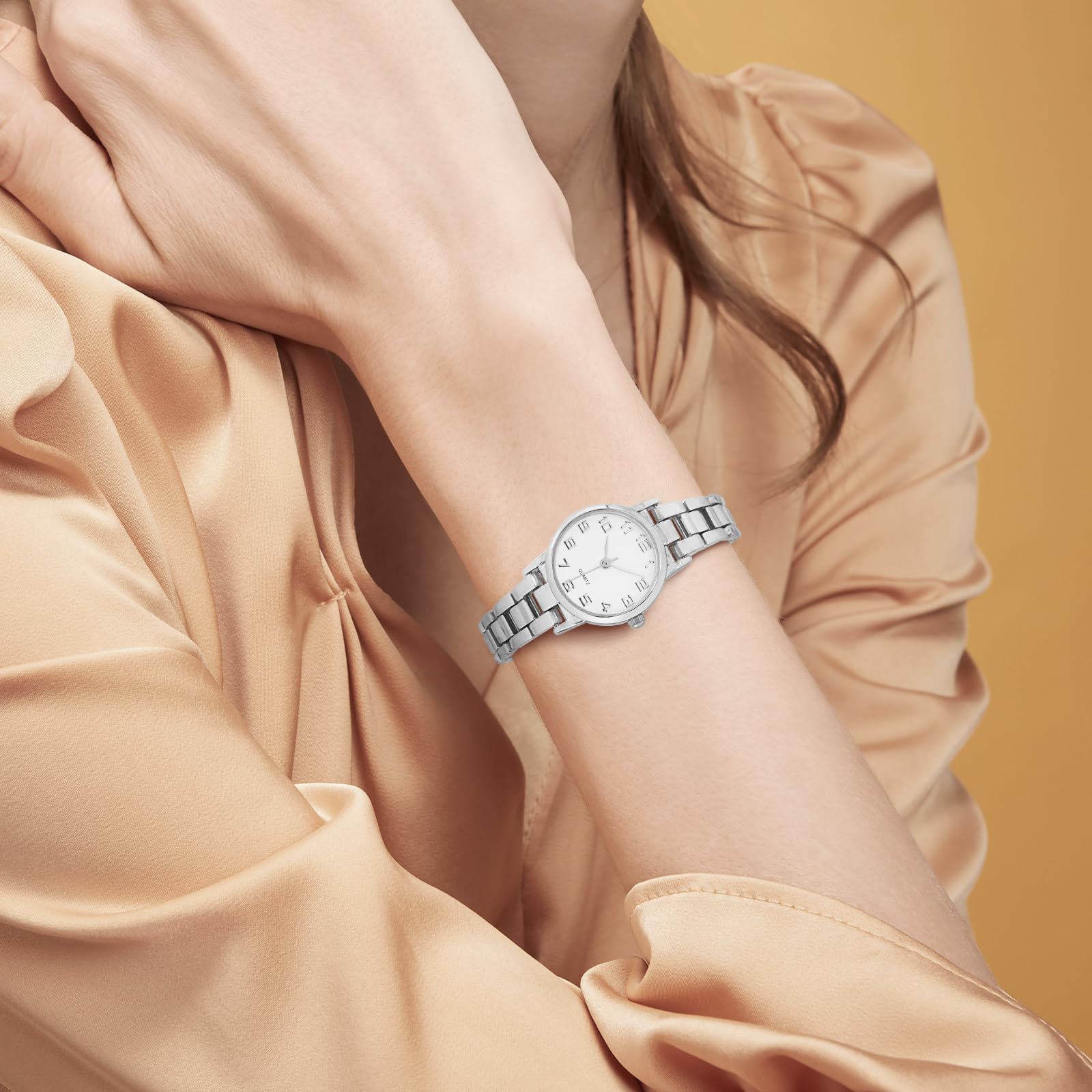 Elegant Women's Quartz Wristwatch - Waterproof Ladies Bracelet Watch with Stainless Steel Band | Perfect for Office, Party & Everyday Wear