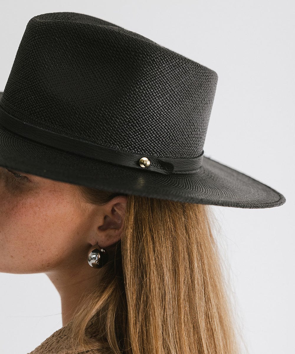 Carmen Panama Straw Hat for Women - Breathable Wide Brim Sun Hat for Beach, Garden & Outdoor Activities