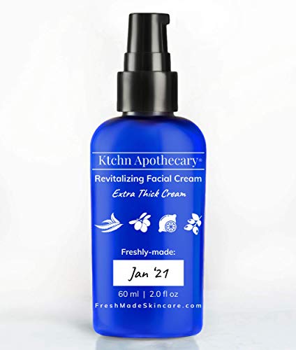 Revitalizing Natural Facial Moisturizer - Anti-Aging Hydrating Face Cream with Organic Extracts for Glowing Skin | Extra Thick Formula for Deep Nourishment | Perfect for Daily Skincare Routine & Nighttime Hydration