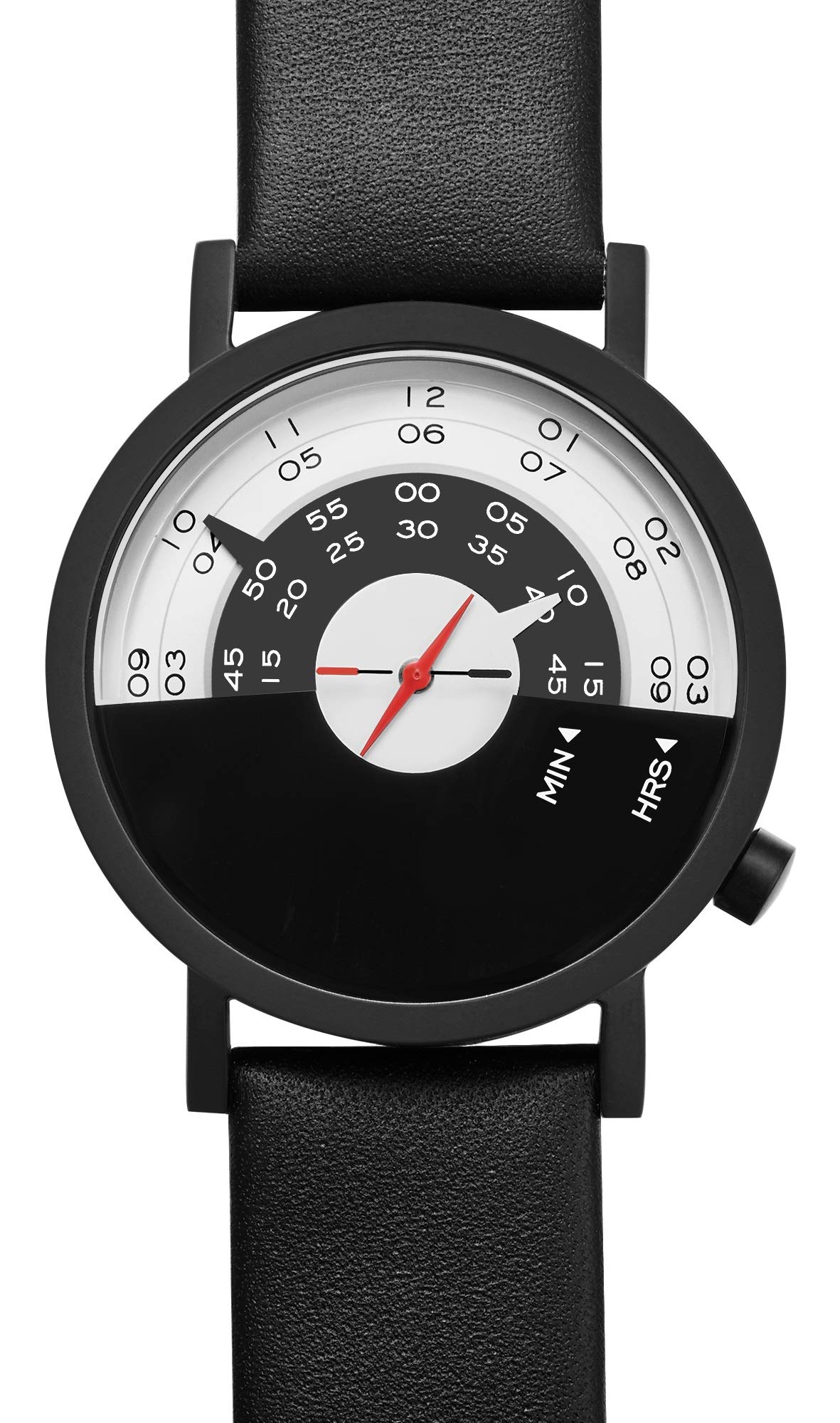 Project Watches Beyond The Horizon 40mm Men's Watch with Black Leather Strap - Stylish Dress Watch for Business, Formal Occasions & Everyday Wear