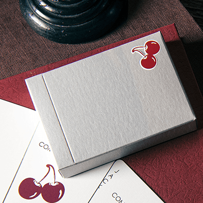 Premium Cherry Casino Playing Cards - McCarran Silver Edition | High-Quality Poker Deck for Blackjack, Texas Hold'em & Casino Nights | Perfect for Home Games, Poker Parties & Magic Tricks