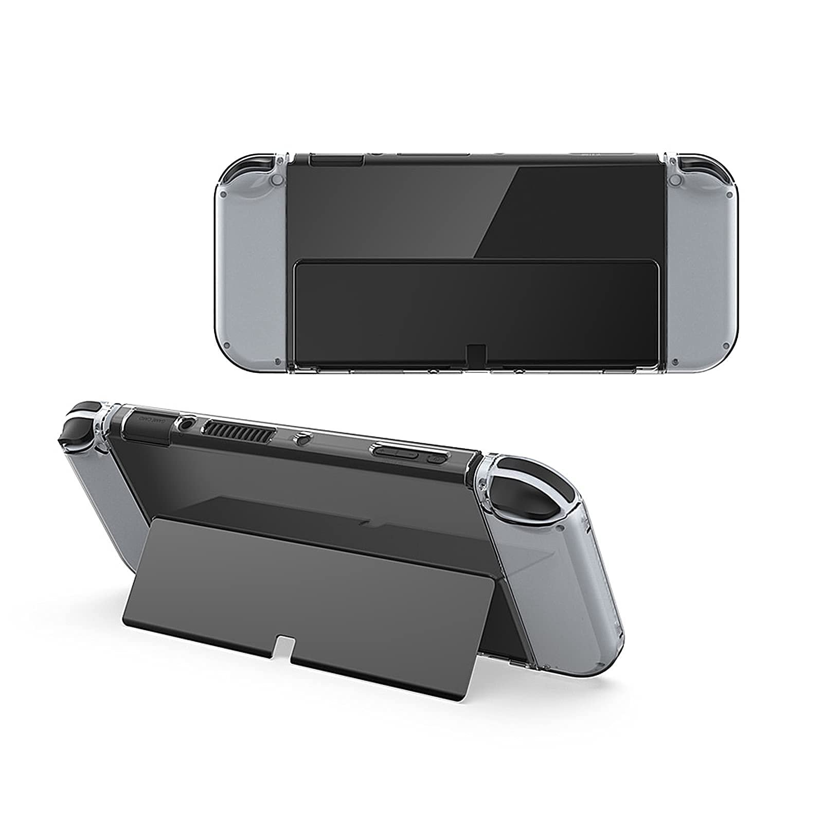 ECHZOVE Clear TPU Protective Case for Nintendo Switch OLED 2023 - Shockproof Cover for Joy-Cons & Console | Perfect for Gaming, Travel & Everyday Protection