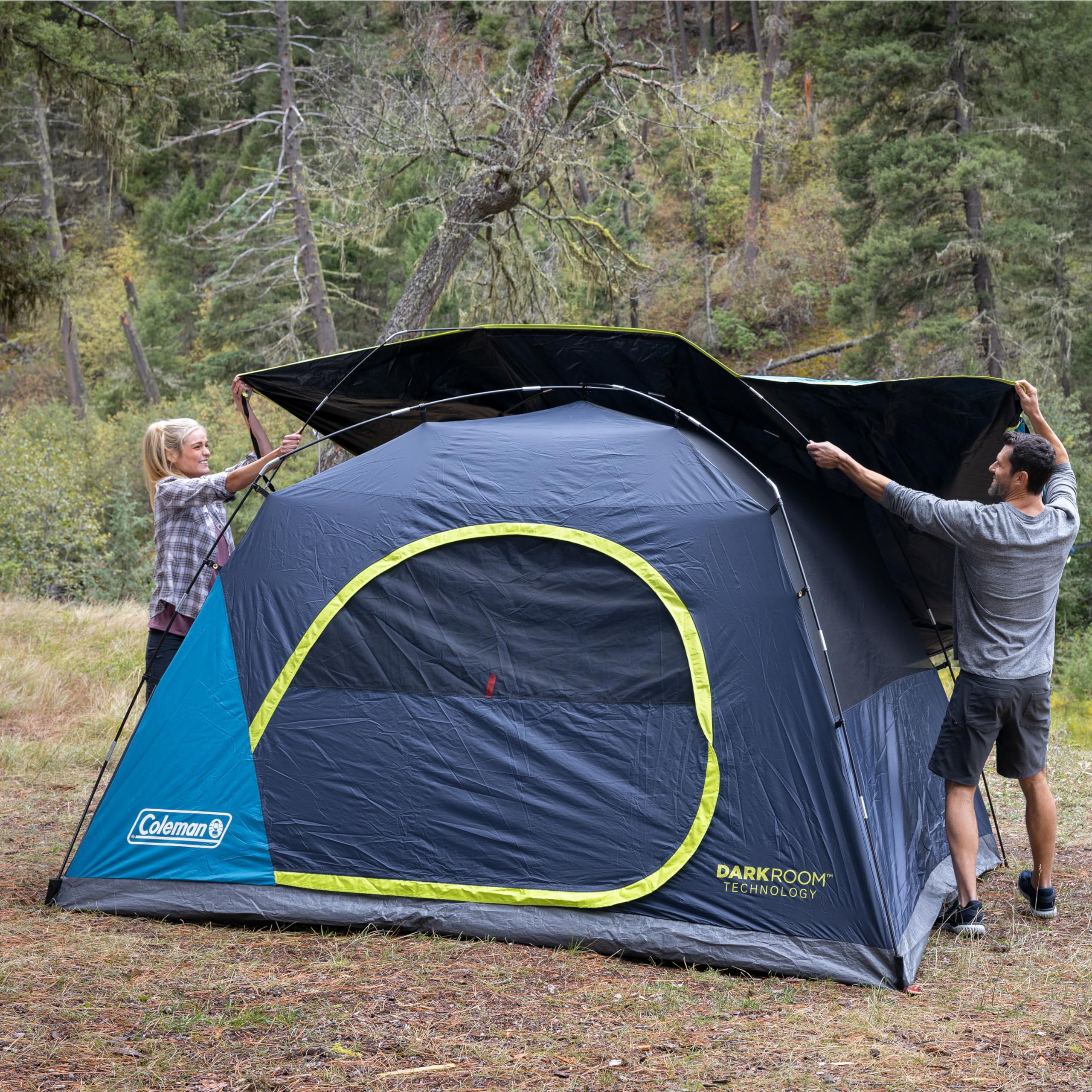 Coleman 8-Person Dark Room Skydome Camping Tent - Spacious Family Tent with Blackout Technology for Camping, Hiking & Outdoor Adventures