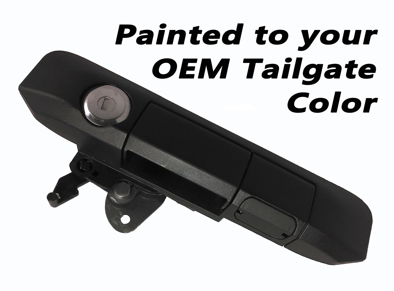 Pop & Lock PL5401 Barcelona Red Manual Tailgate Lock with Bolt Codeable Technology for Toyota Tacoma - Secure Truck Bed & Cargo (2005-2023 Models) | Perfect for Camping, Construction & Off-Road Adventures