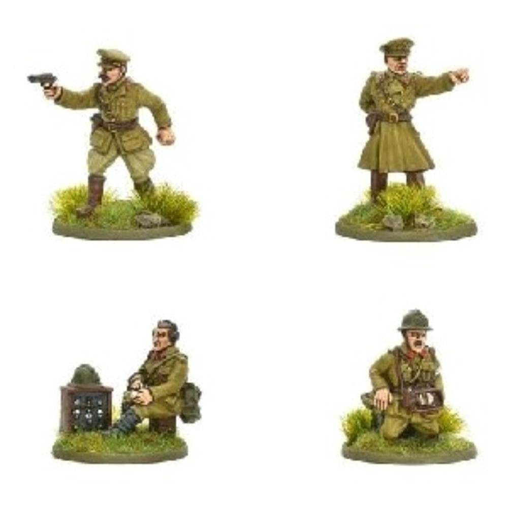 Warlord Games Bolt Action: Belgian Army HQ - WWII Miniature Wargaming Set for Tabletop Strategy & Historical Battles