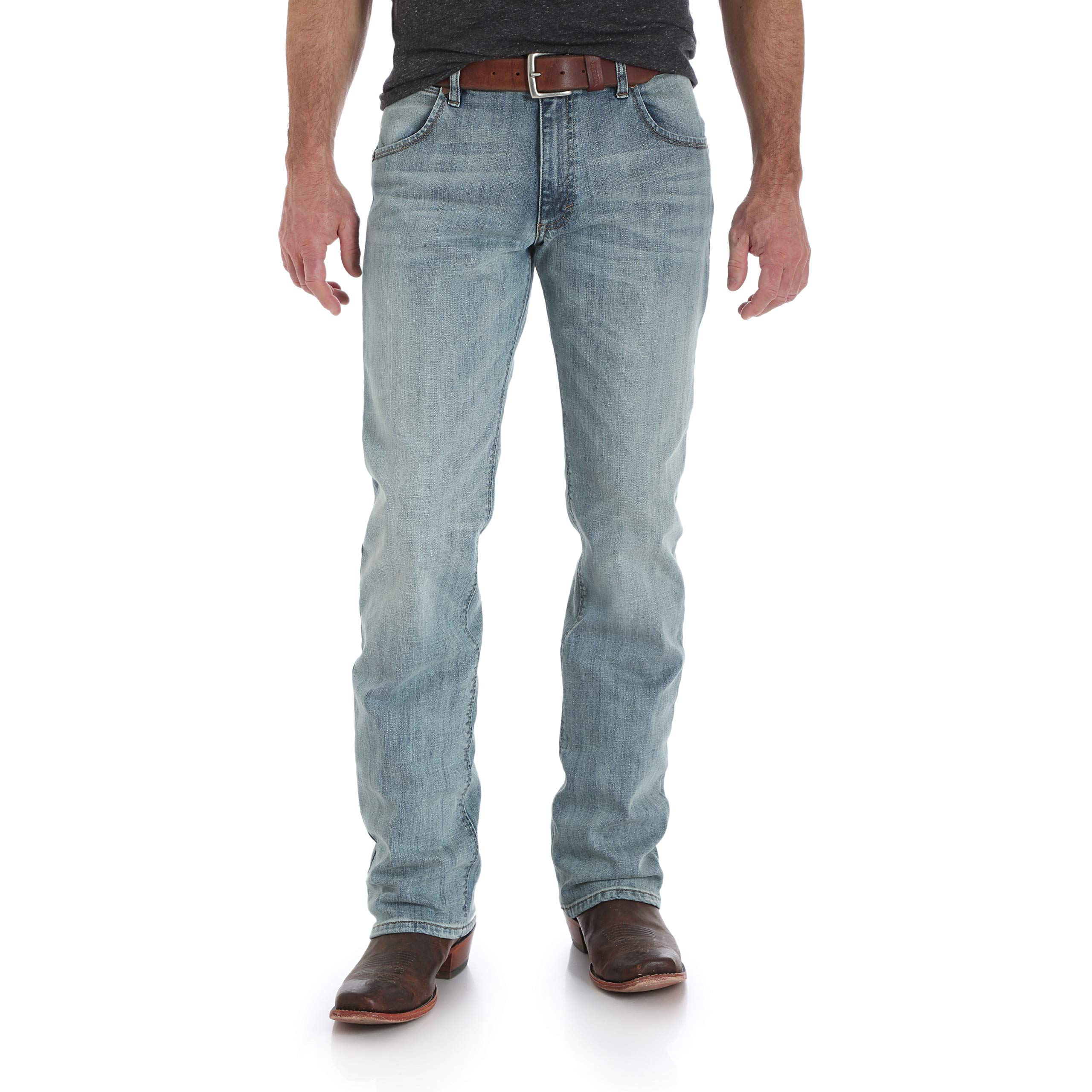 Wrangler Men's Tall Retro Slim Fit Boot Cut Jeans - Classic Denim Pants for Casual Wear & Western Style Outfits