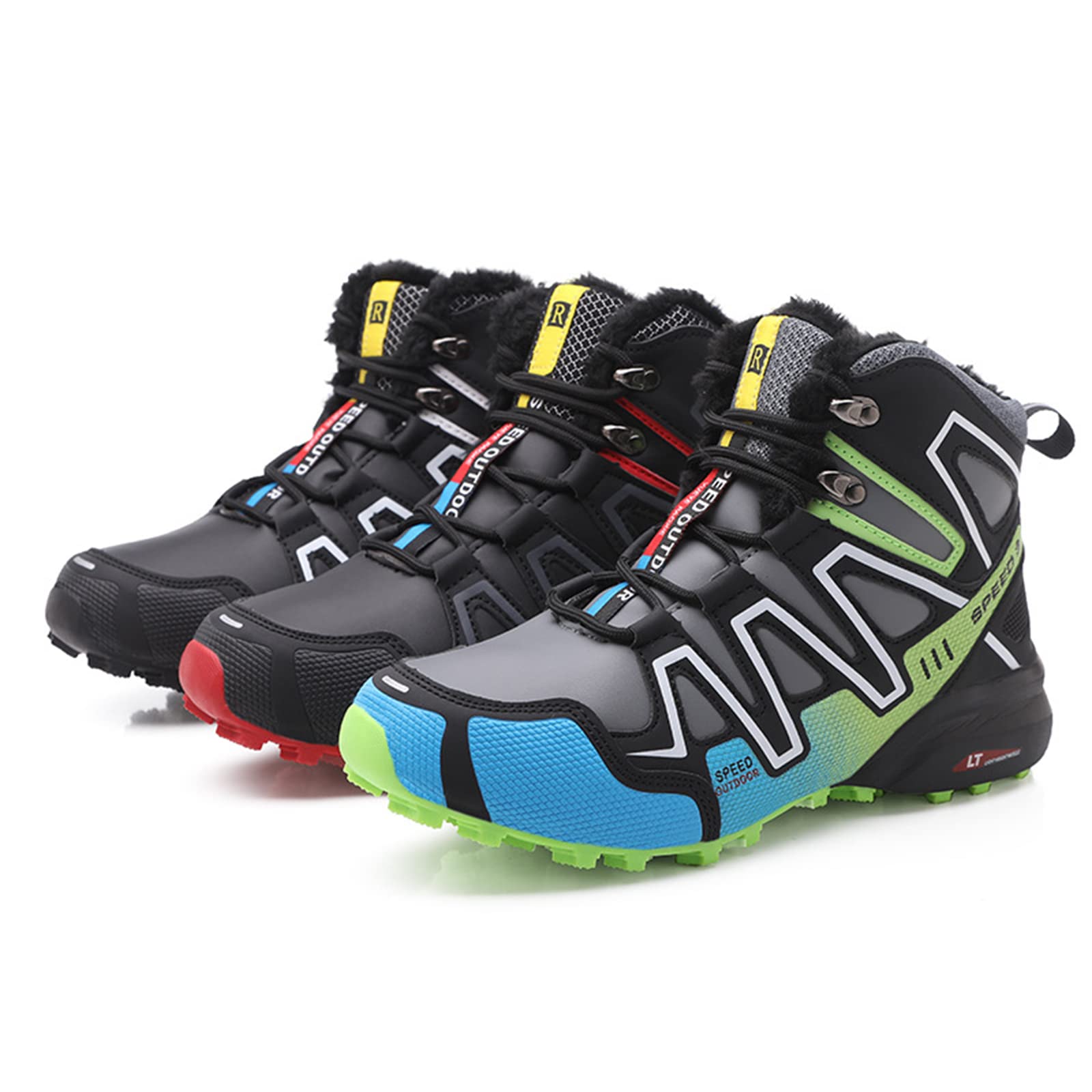 Men's Waterproof Leather Winter Golf Shoes - Warm Snow Boots for Outdoor & Indoor Golf Training - Perfect for Cold Weather Golfing & Court Sports