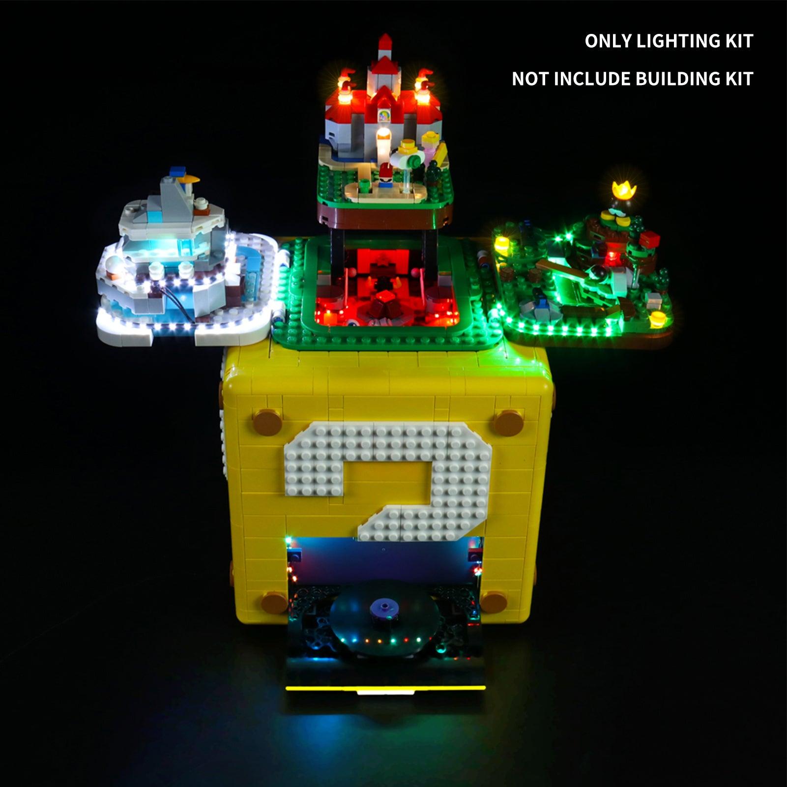Best Light Kit for LEGO Ideas Super Mario Question Block 71395 - DIY Lighting Set for LEGO Builders & Collectors - Perfect for Home Display & Gaming Room Decor