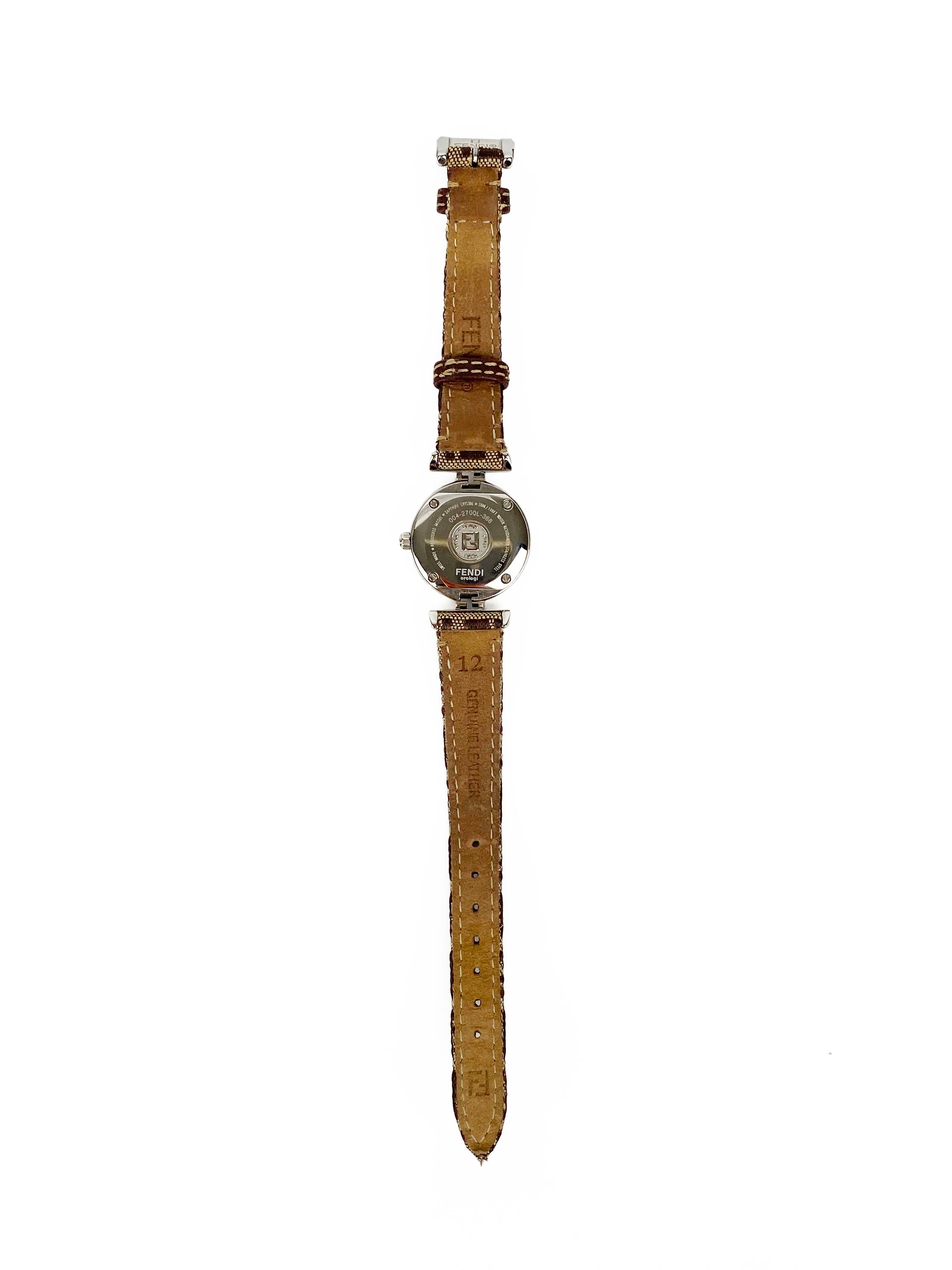 Fendi Vintage Monogram Watch for Women - Luxury Designer Leather Strap Timepiece - Perfect for Everyday Wear, Office & Special Occasions