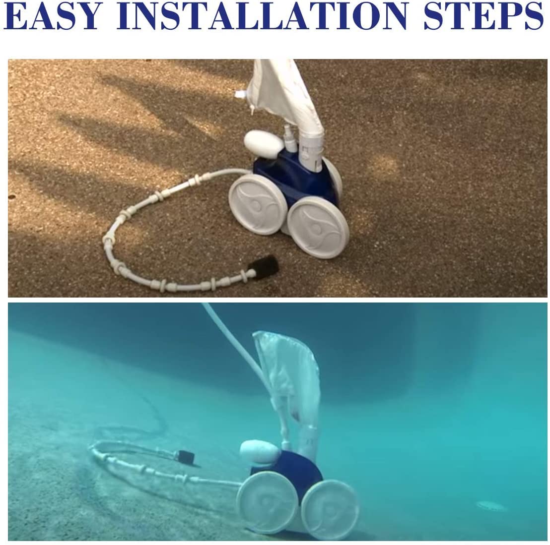 Funmit Automatic Pool Cleaner Sweep Hose Replacement for Zodiac Polaris 280 380 480 180 - B5 B-5 2 Pack - Ideal for In-Ground & Above Ground Pools