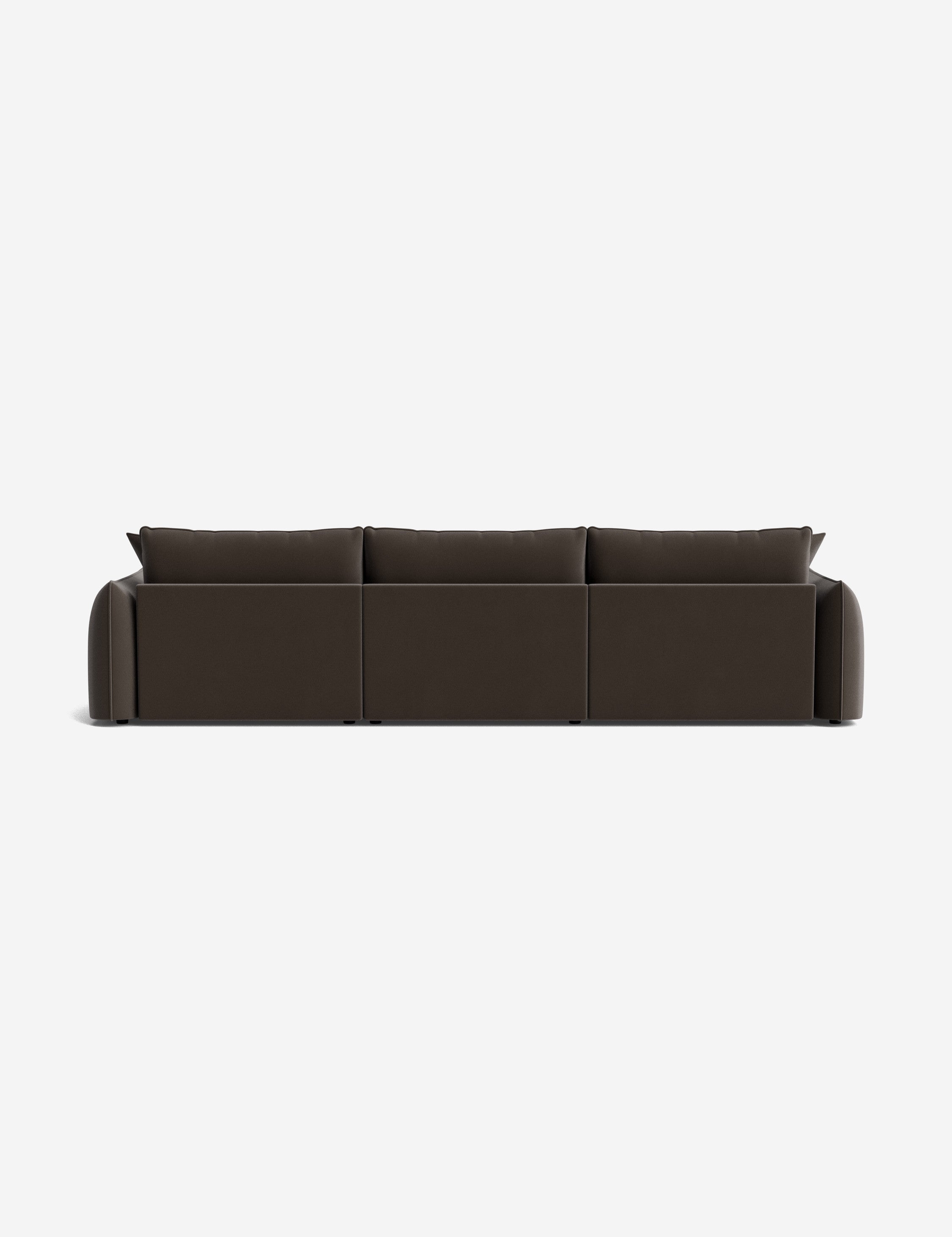 Balmer Sectional Sofa with Ottoman - Modern L-Shaped Couch Set for Living Room, Lounge & Home Theater - Comfortable Fabric Sofa with Chaise & Storage Ottoman