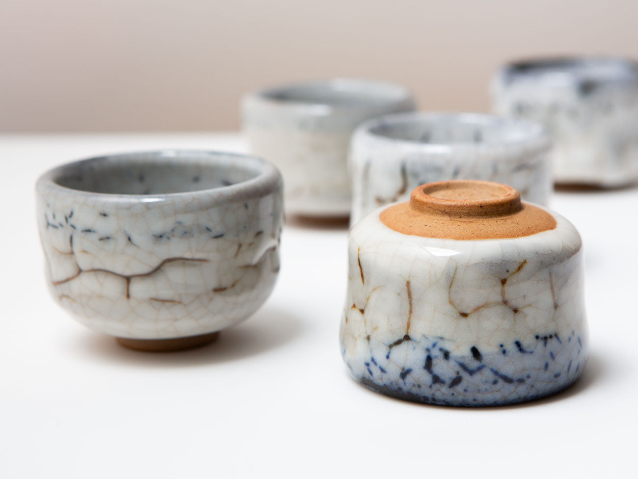 Premium Cobalt Blue & Shino Glazed Ceramic Coffee Cup - Tall Handcrafted Mug for Espresso, Latte & Tea - Perfect for Home, Office & Cafe Use