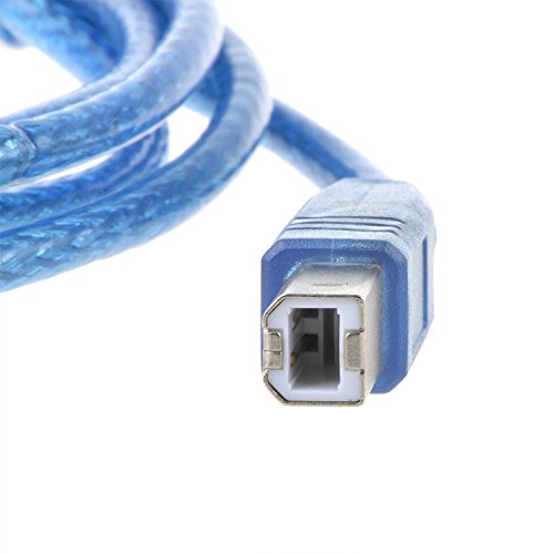 ABLEGRID 6ft USB 2.0 Printer Cable Cord for HP Deskjet 2512 2514 2520HC 2540 2541 - High-Speed Data Transfer for Home & Office Printing | Compatible with Multiple HP Printer Models
