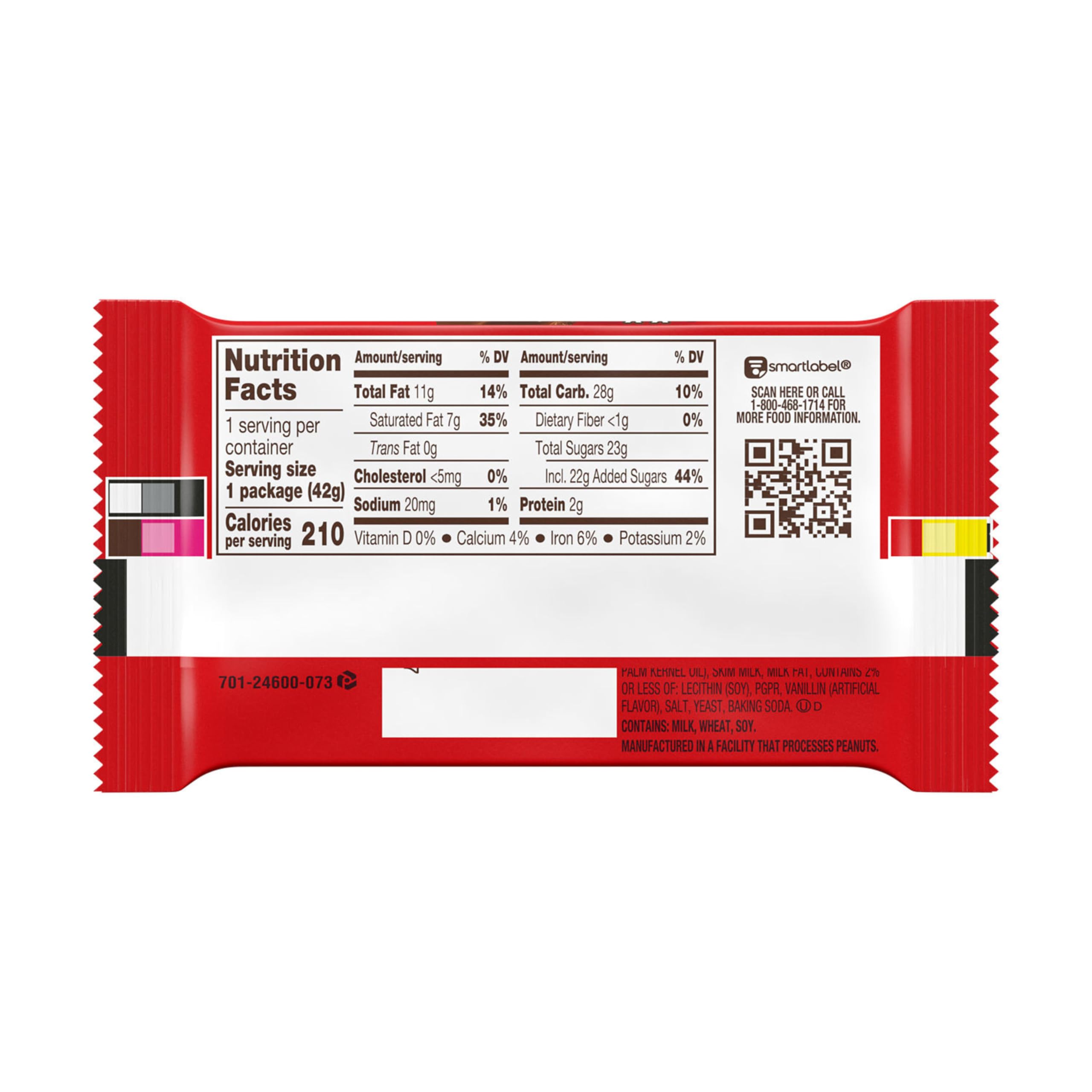 KIT KAT Milk Chocolate Wafer Candy Bar 1.5 oz - Crunchy Wafer Layers in Smooth Milk Chocolate - Perfect for Snacking, Lunchboxes & Office Treats