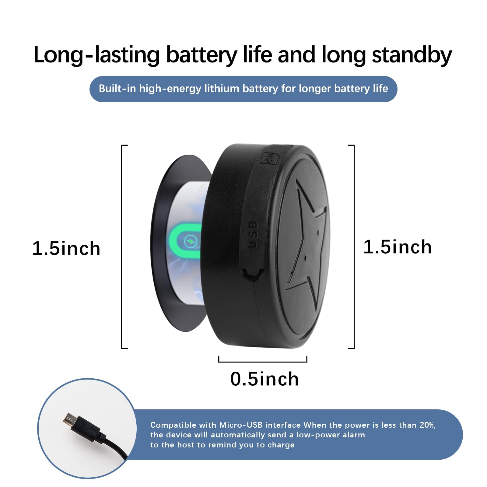 Mini GPS Tracker for Vehicles - Portable Magnetic Waterproof Real-Time Tracking Device with No Monthly Fee | Perfect for Car, Motorcycle, Kids, Pets & Asset Protection | Ideal for Fleet Management, Personal Safety & Anti-Theft Security