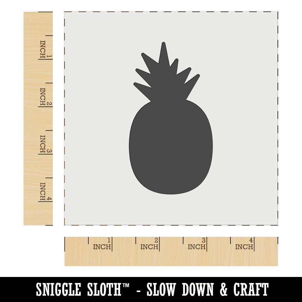 Pineapple Fruit Solid Wall Cookie DIY Craft Reusable Stencil - 4.5 Inch for Baking, Cake Decorating, and Home Crafts