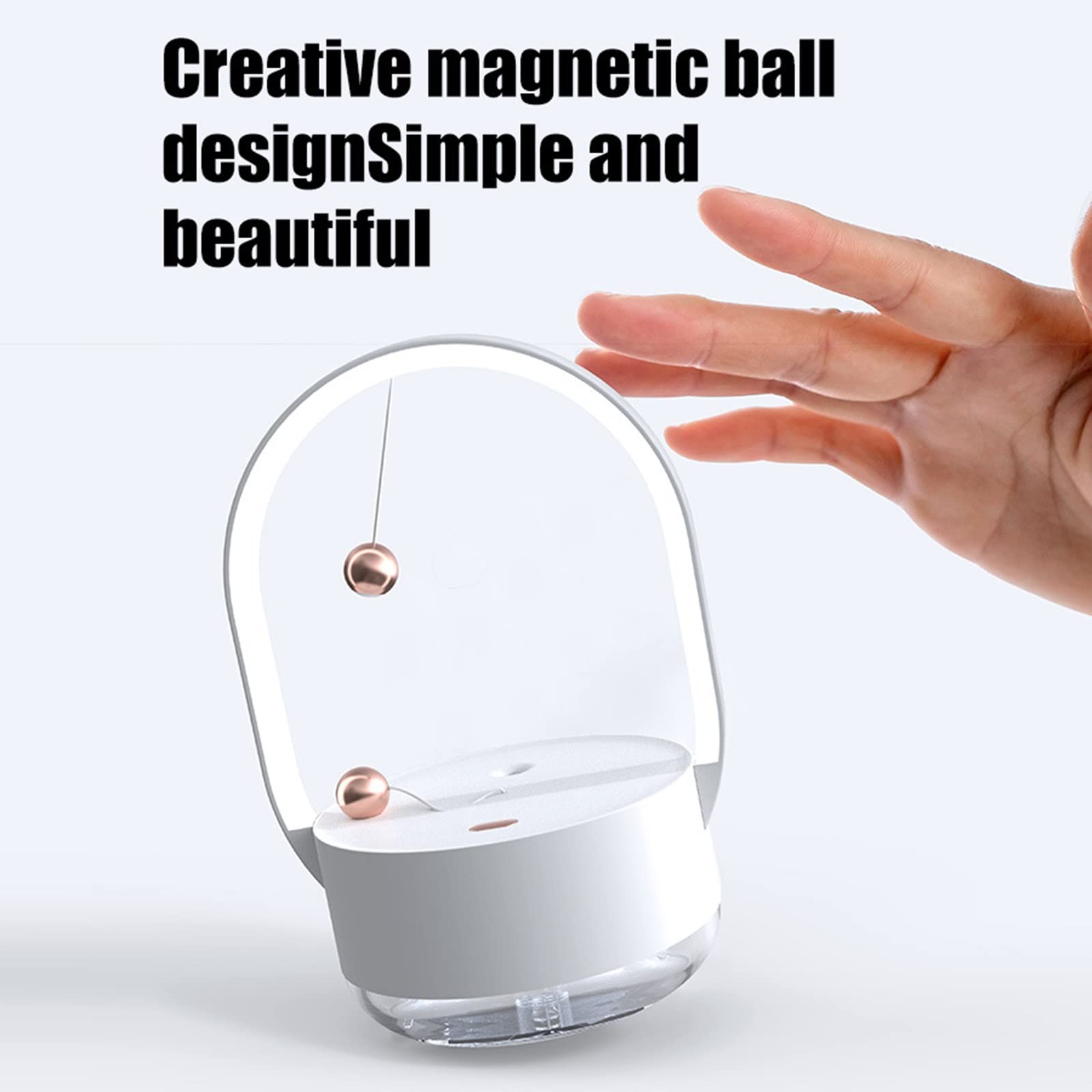 350ML Rechargeable Wireless Air Humidifier & Essential Oil Diffuser - Portable Mist Maker for Home, Office, Yoga & Bedroom - Quiet Ultrasonic Humidificador for Dry Air Relief