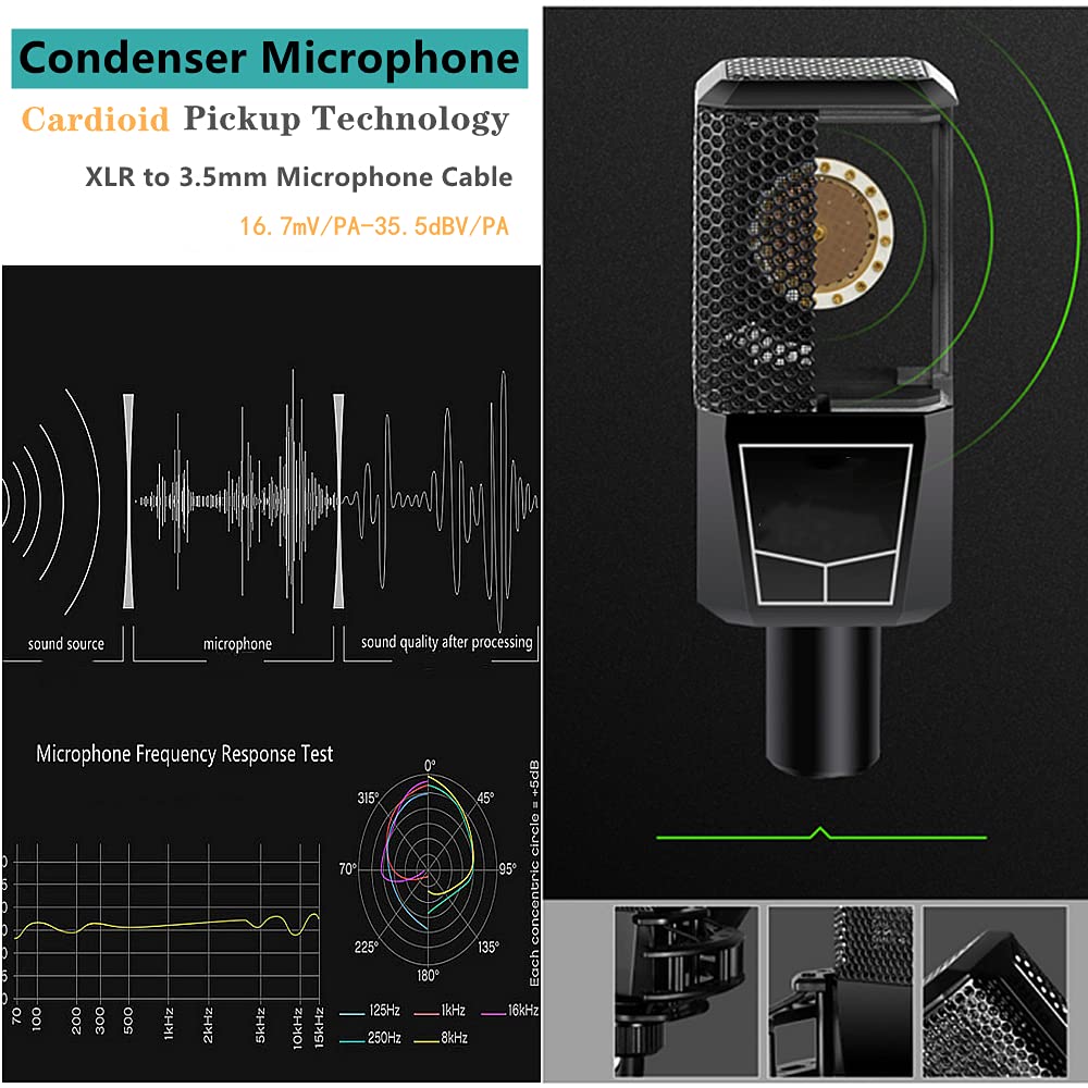 K300 Sound Effects Board Set with LED Light & Voice Changer - Professional Podcast Equipment for Live Streaming, YouTube, TikTok (Perfect for Gaming, Vlogging & Voice Modulation)
