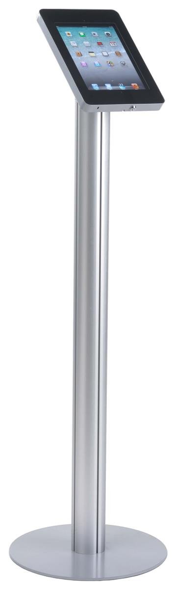 Adjustable Rotating iPad Stand for iPad 2/3/4/Air - 360° Tilt & Swivel with Secure Locking Enclosure & Hidden Home Button Design - Perfect for Desk, Kitchen, Office & Home Entertainment Use