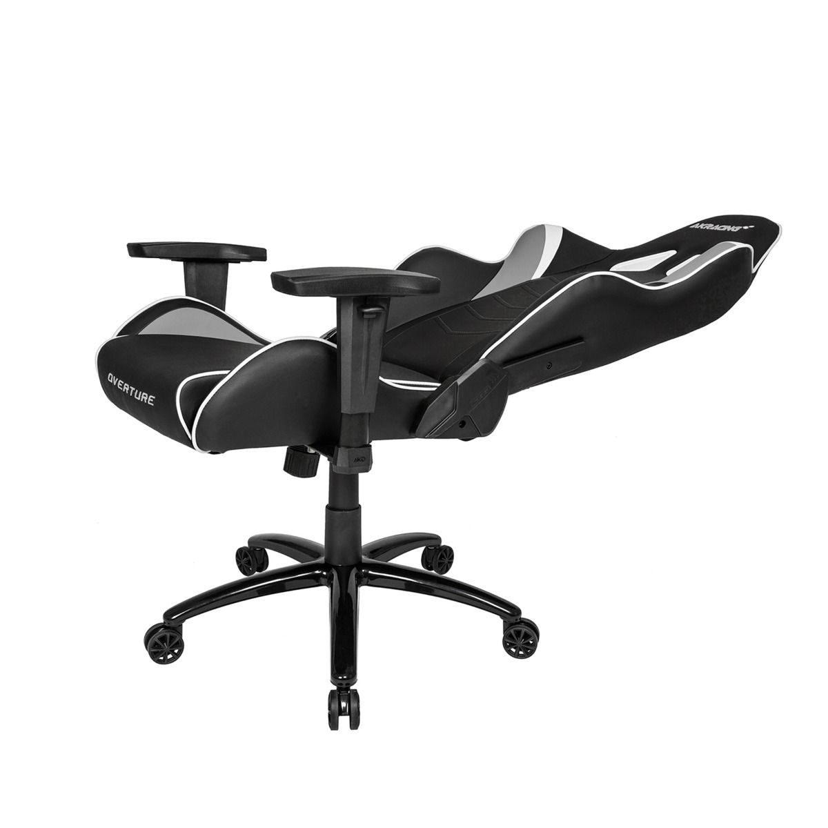 AKRacing Overture Gaming Chair - Ergonomic Office & Racing Style Computer Chair with Adjustable Height, Lumbar Support & Headrest - White - Perfect for Gaming, Streaming & Home Office Setup