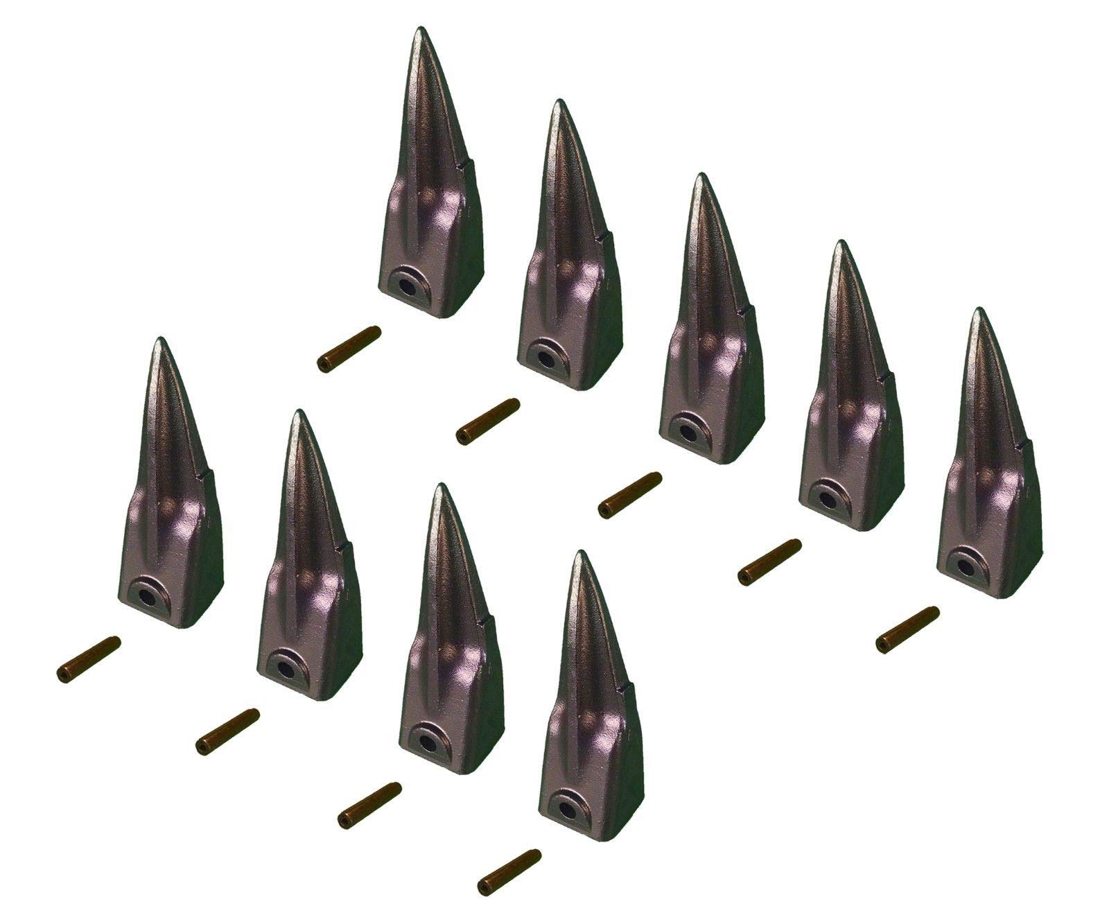 Hensley Style Tiger Rock Bucket Digging Teeth with Roll Pins - X156TL & P156 - Heavy Duty Excavator Attachment for Mining, Construction & Landscaping Projects
