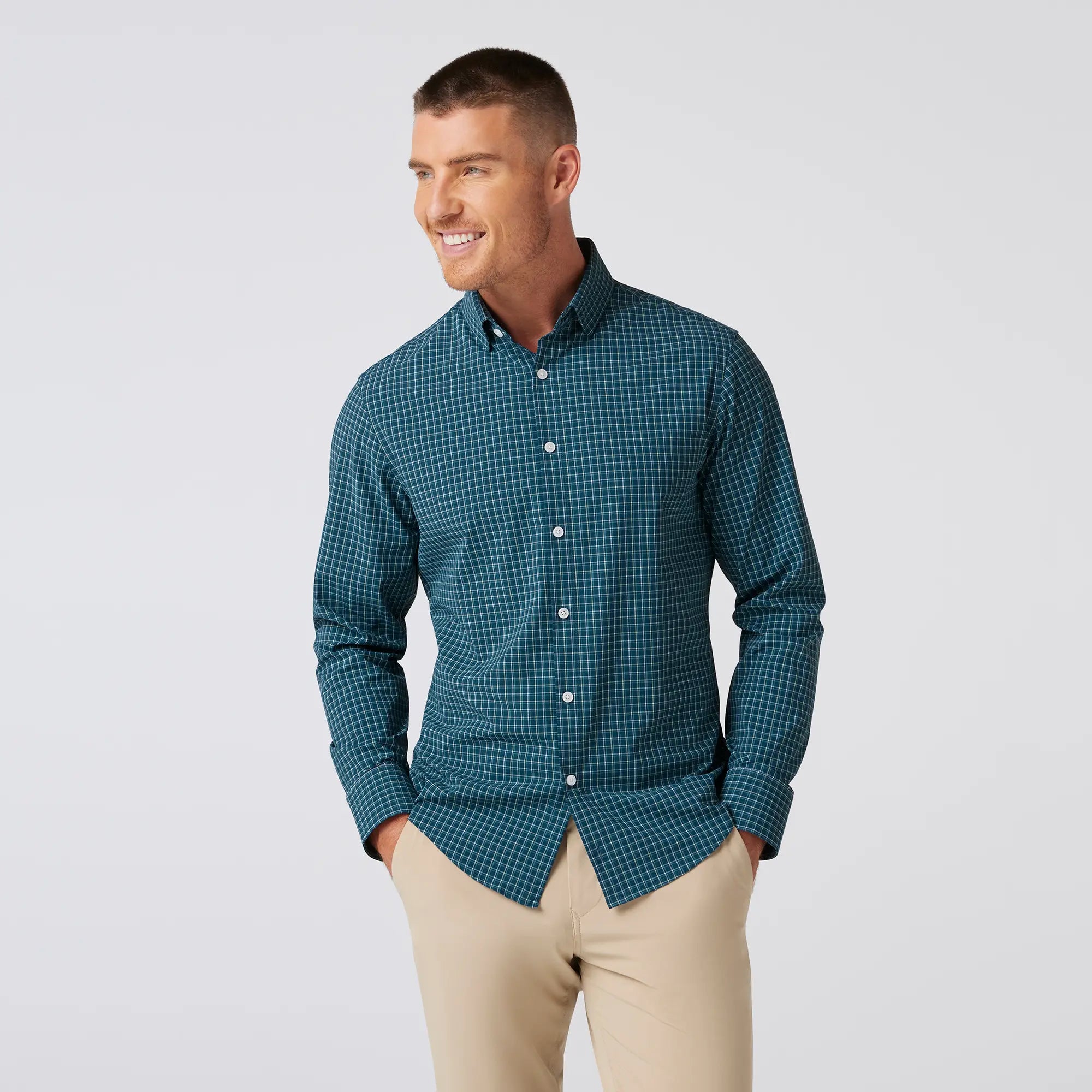 Leeward No Tuck Long Sleeve Dress Shirt for Men - Wrinkle Free Business Casual Office Wear - Perfect for Work, Interviews & Formal Events