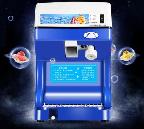 Commercial Electric Ice Crusher & Shaver - Heavy Duty Snow Cone Maker, 220V Ice Machine for Restaurants, Bars, and Home Parties