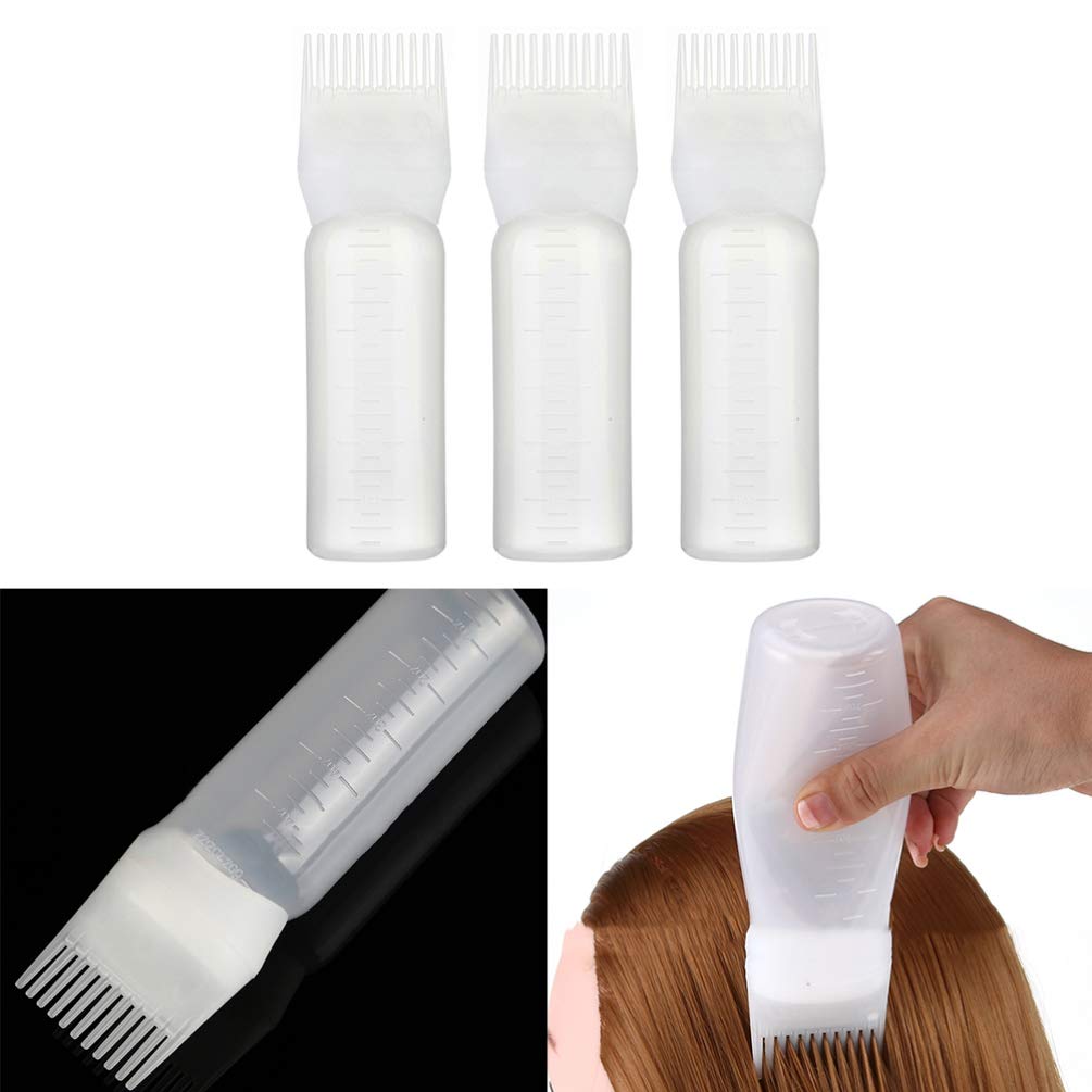 FOMIYES 3pcs Scalp Comb Applicator Set for Hair Dye & Cleaning | Barber Styling Tools