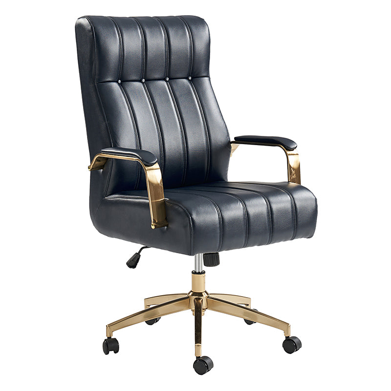 Premium Conelius Leather Ergonomic Executive Office Chair - High Back Adjustable Swivel Chair with Lumbar Support for Home & Office Workspace, Perfect for Long Hours Sitting Comfort