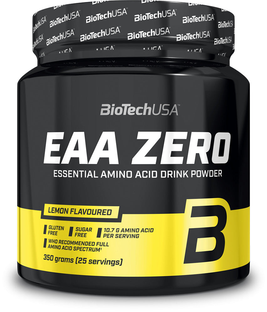 BioTechUSA EAA Zero - Lemon Ice Tea Flavor | 350g Amino Acid Supplement for Muscle Recovery & Endurance | Pre & Post Workout Drink Mix