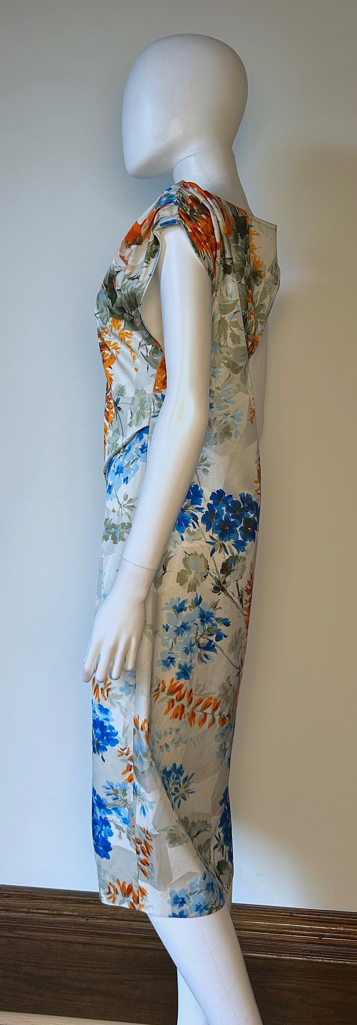 Dries Van Noten Floral Print Dress Women's Size 36 NWOT - Perfect for Spring Weddings & Garden Parties