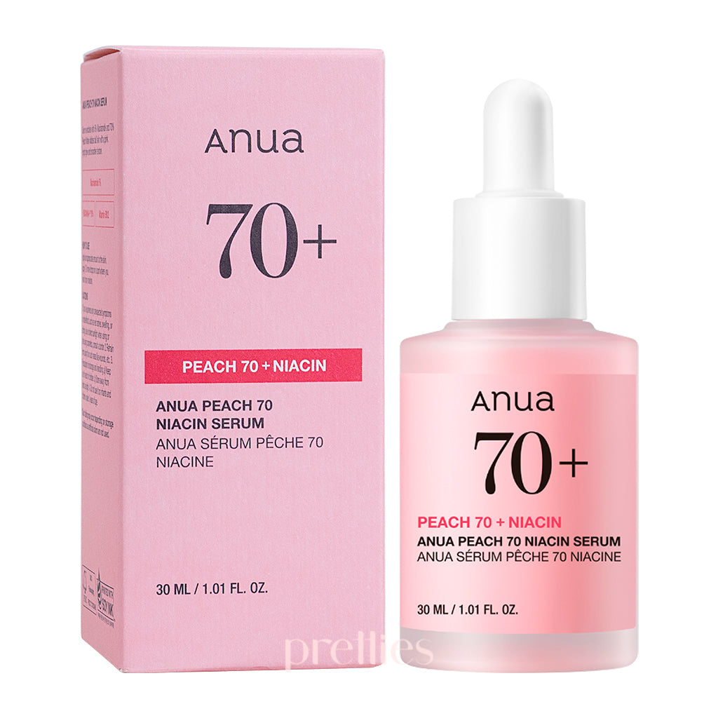 ANUA Peach 70% Niacinamide Serum 30ml - Brightening & Hydrating Face Treatment for Dark Spots & Uneven Skin Tone - Perfect for Daily Skincare Routine & Nighttime Use