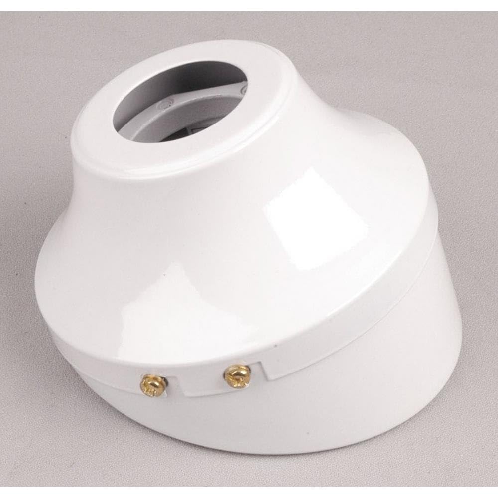 Craftmade SA130WW White Sloped Ceiling Adapter - Perfect for Angled Ceiling Light Fixtures & Ceiling Fan Installations