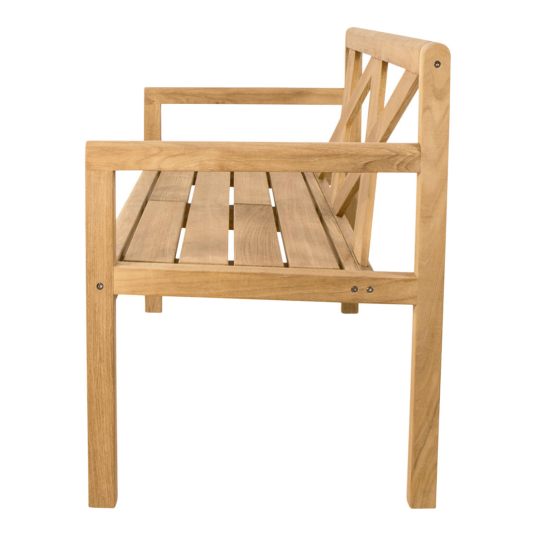 Grace Outdoor Bench - Weather-Resistant Garden Bench for Patio, Backyard, and Porch - Perfect for Relaxing and Entertaining Outdoors
