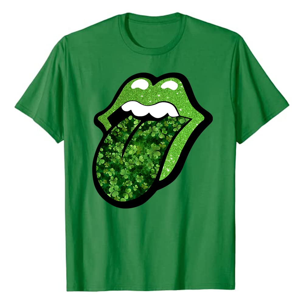 Sexy Irish Leopard Print Shamrock Green St Patrick's Day T-Shirt for Women - Fun Party Outfit for Pub Crawls & Irish Festivals