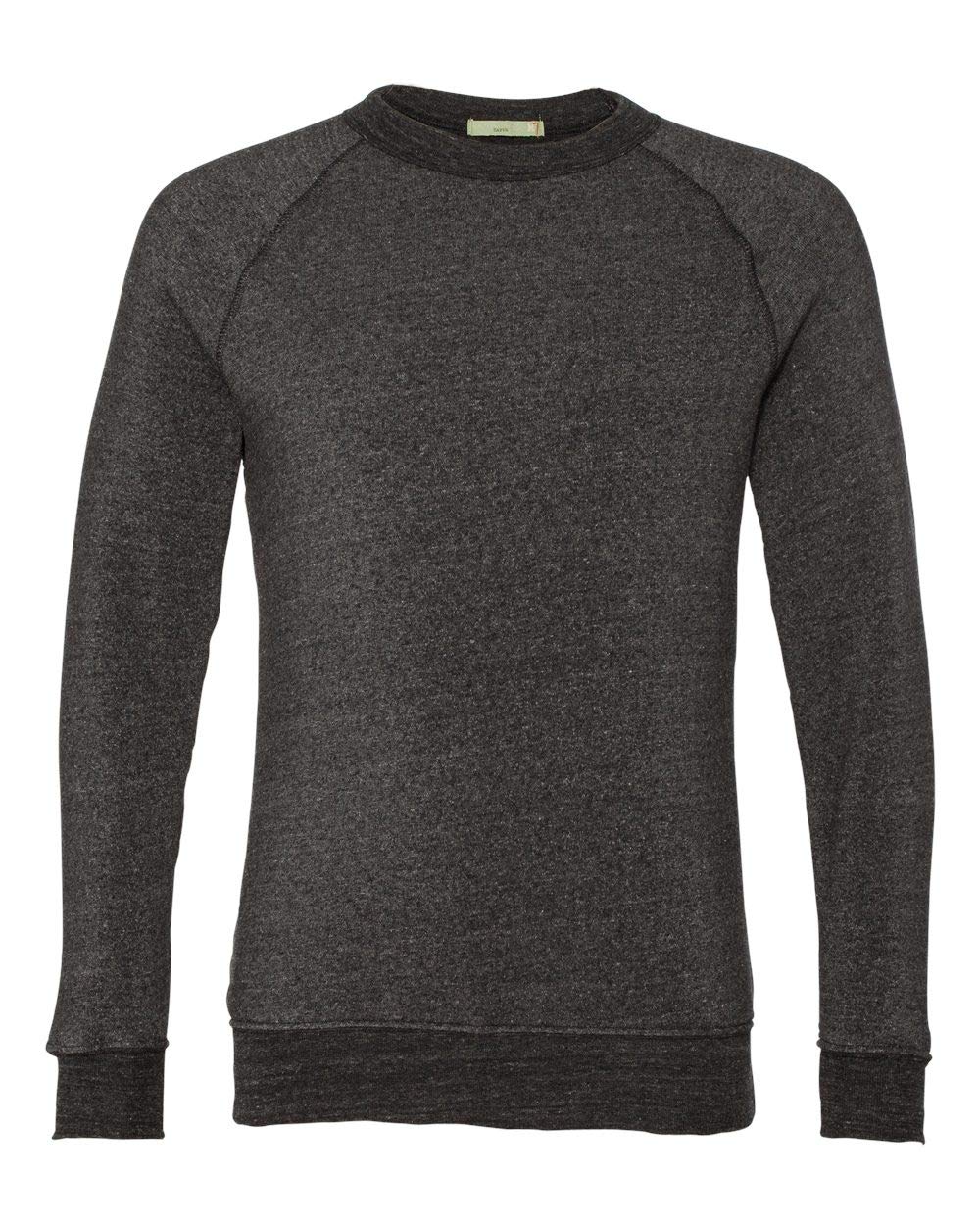 Alternative Apparel Men's Champ Eco Fleece Sweatshirt - Soft Sustainable Cotton Pullover for Casual Wear & Lounge Comfort