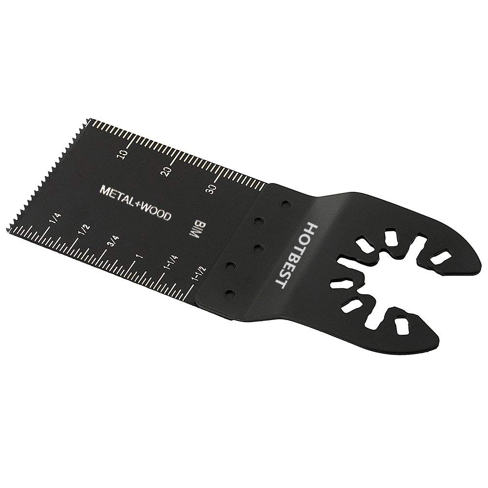 50 Pack Bi-Metal Oscillating Multi Tool Saw Blades - Quick Release, Universal Fit for Porter Cable, Rockwell, Makita, Black & Decker & Dremel - Perfect for Wood Cutting, Metal Grinding & DIY Home Renovation Projects