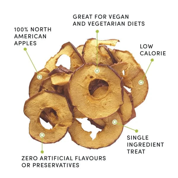 Crump's Naturals Apple Bites - Healthy Dried Apple Snacks for Kids & Adults | Perfect for Lunchboxes, Hiking & On-the-Go Snacking