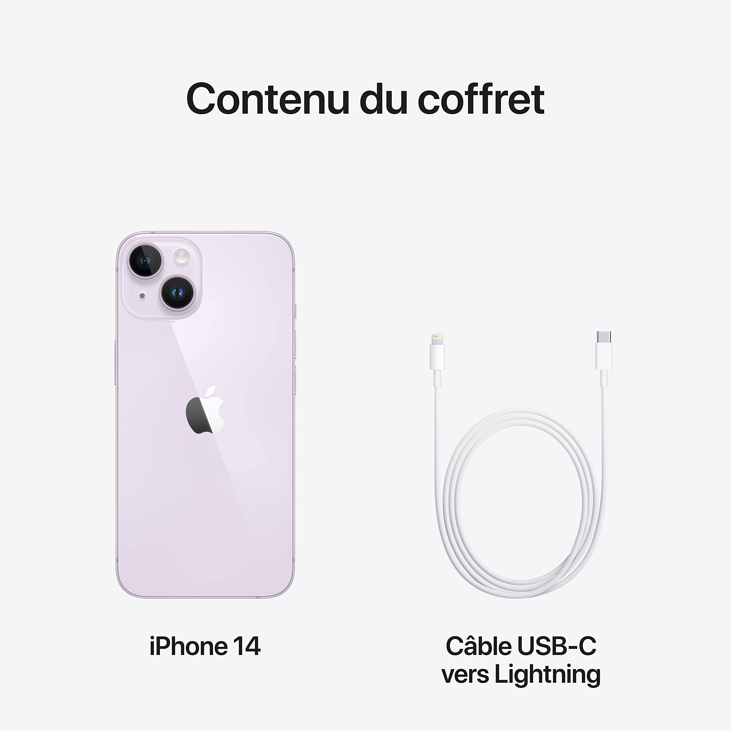 Apple iPhone 14 256GB - Purple | Latest Smartphone with Advanced Camera & A15 Bionic Chip | Perfect for Travel, Photography & Everyday Use